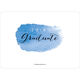 Blue Swash Photo Graduation Invitations Image 2 of 5